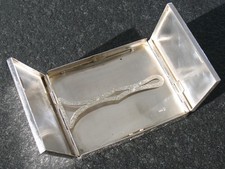 Zigarettenetui Silber 875 Polen 2 Flügel Etui top selten und massiv 172 Gramm