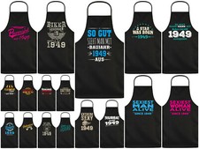 Jahrgang 1949 - 76 Geburtstag Schürze - Kochschürze  Grillschürze - 76 Jahre Geb