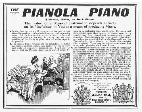 Pianola klavier steinway - pianola,