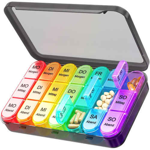 Tablettenbox tage fächer - tage,