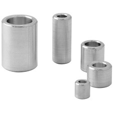 Aluminium Distanzhülsen 10x6,5 Distanzrollen Rohling Distanz-Hülse Abstandhalter