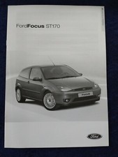 Ford Focus ST170 Preisliste 2002