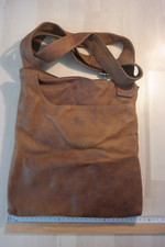 Schultertasche aus braunem Leder von Rowallan, mittelgroß, sehr wenig gebraucht