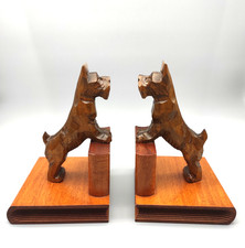 Buchstützen hunde 60er - buchstützen,
