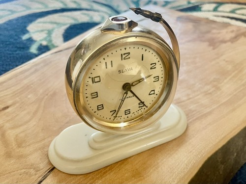Vintage space age wecker slava - age,