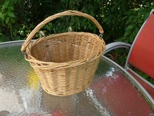 Fahrradkorb Kinderfahrrad Tragegriff aus Weide Lenkerkorb? Henkel geflochten gut
