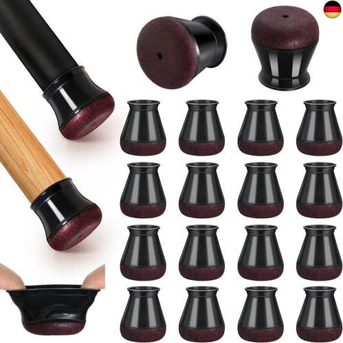 Stuhlbeinkappen schwarz klein - schwarz,