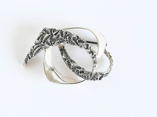 Art deco silber brosche - art-deco,