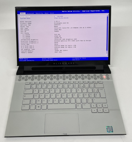 Alienware m15 i9 9 - r2, 15,6"