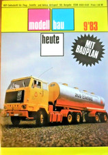 MODELLBAU HEUTE 9-1983 E Bauplan GDNANSK-Patrouillenboot B-25 Mitchell Volvo-LKW