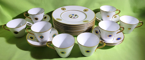 Acht kaffeegedecke bernadaud - kaffeegedecke,