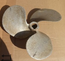 alte  Alu 3 Blatt Propeller