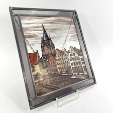 Vintage Glasbild Altstadt