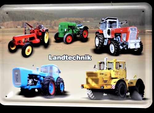 Blechschild landtechnik - blechschild,