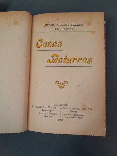 2316 cosas baturras julio - l-2316., baturras.