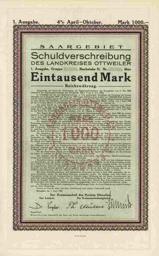 Ottweiler landkreis saargebiet - landkreis,