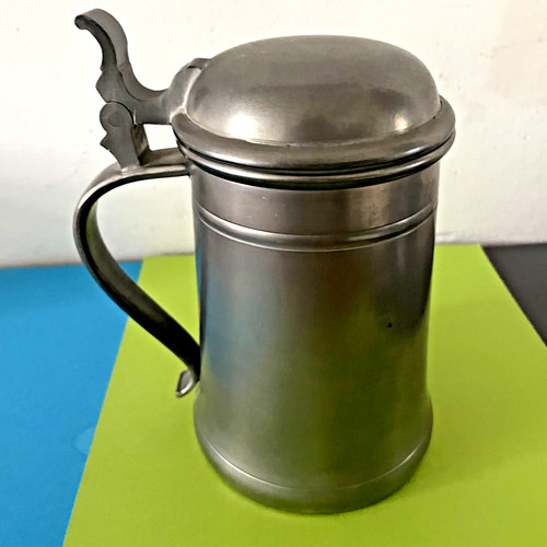 Deckel zinnkrug bodenpunze - -,