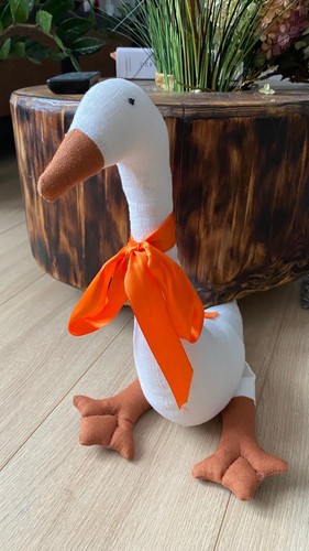 Handmade stofftier gans - handmade,