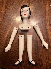 Biskuit Porzellan Puppenkopf Puppen Kopf Arme Beine Flapper Doll Brustblatt