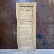 Schmale Tür gelaugt / Zimmertür Jugendstil um 1920 / DIN. rechts / H191 B74 S3cm