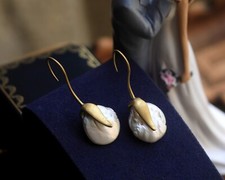 Ohrringe Haken lang Jugendstil