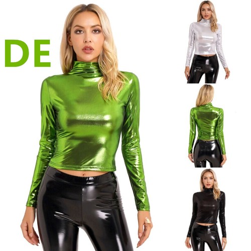Damen metallic crop top - de,
