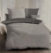 Kaeppel Feinbiber Bettwäsche Moment grau 135 x 200 cm  80 x 80