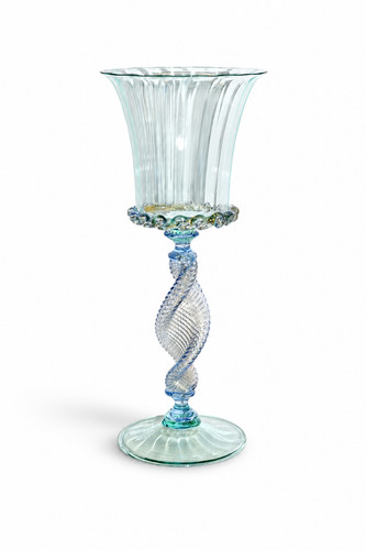 Prächtiges murano kelchglas - murano,