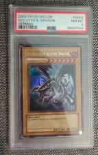 Rotäugiger Schwarzer Drache / Red Eyes B. Dragon Lob-G056 2002 PSA8