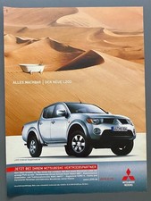 Mitsubishi L200 Doppelkabine Intense Pickup 2006 Vintage Ad Werbung Reklame