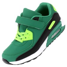 Kinder Sneaker Turnschuhe Klettverschluss Sportschuhe Laufschuhe Grün 31