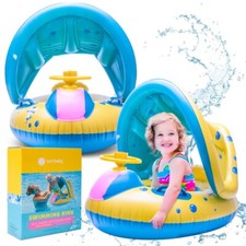 Baby Schwimmring Aufblasbar Schwimmring mit Sonnenschutz Sommer Schwimmreifen