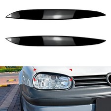 Schwarz Scheinwerfer-Augenlid Trim Für Volkswagen GOLF 4 MK4 IV 1997-2006 GFK