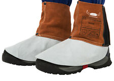 Weldas Schweißer Gamaschen 15 cm in braun/weiß