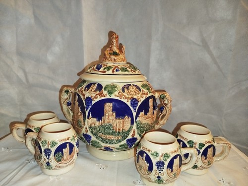 Vintage gerzit bowle set - gerzit, bowle-set