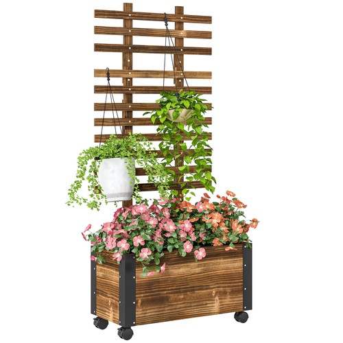 Hochbeet mit rankgitter - hochbeet,