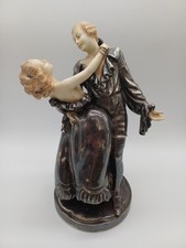 Antik Royal Dux Bohemia Figur Figurengruppe Tänzer Weiblicher Akt Frau Art Déco 