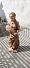 XL Holzfigur Bauernfrau