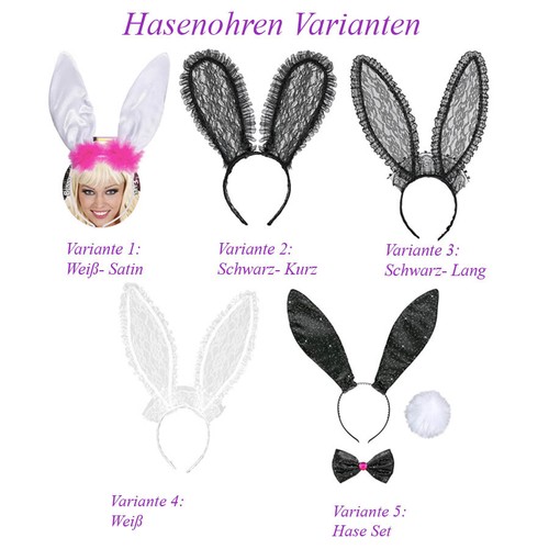 Hasen ohren schwanz karneval - ohren,