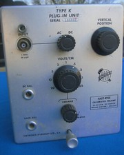 vintage Tektronix Type K Fast-Rise Calibrated Preamp Oscilloscope Plug-In Unit