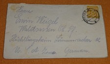 Flüchtlingsheim Lämmeracker Waldsassen Bayern SBZ Brief Vitense Rehna 11.1946