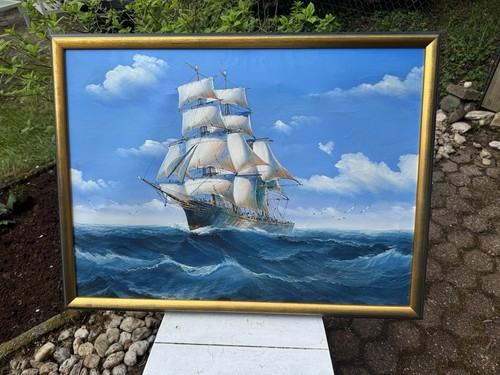 ölgemälde bild segelschiff - bild,