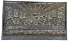Gußplatte (Eisenguß) das letzte Abendmahl - nach Leonardo da Vinci 1452-1519