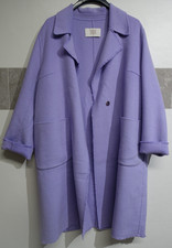 RIANI - DAMENMANTEL - FLIEDER - Fr. 40 (OVERSIZE) - WOLL-MIX - REVERSKRAGEN 