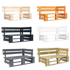 Outdoor-Eckbank Paletten Holz