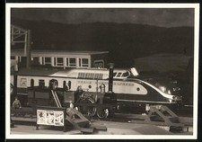 Fotografie Spielzeug Modelleisenbahn Adler und Trans-Europa-Express 