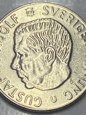 Münze Schweden 1 Krone 1973-U
