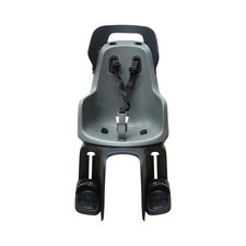 Wie Neu - Bobike GO Frame Mount Macaron Grey Fahrradkindersitz