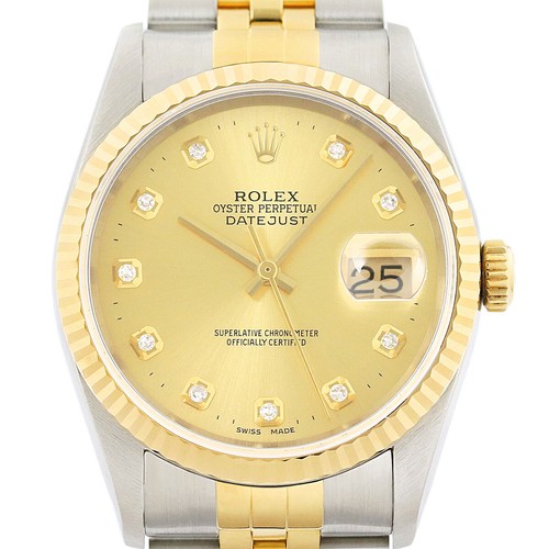 Rolex datejust 18k gelbgold - rolex,