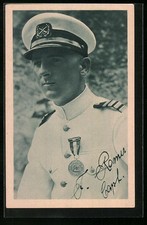 Ansichtskarte Kapitän Romer und Reklame für Klepper 